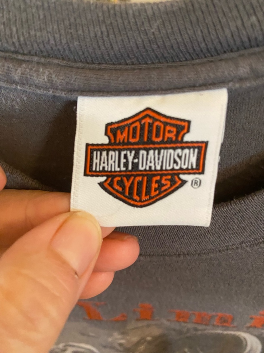 Harley-Davidson Motorcycle Gray graphic Tee Biggs San Marcos Ca. 2011 t-shirt - Picture 6 of 11